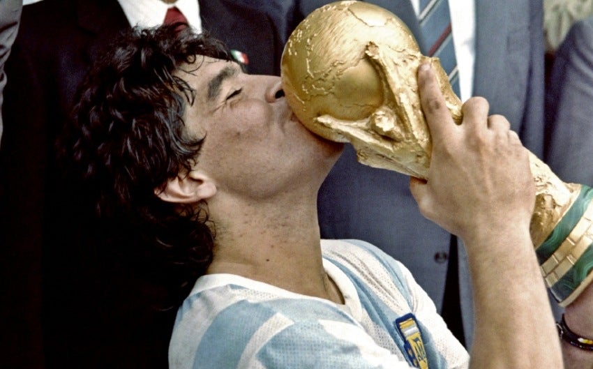 Maradona, campeón del mundo en México 86