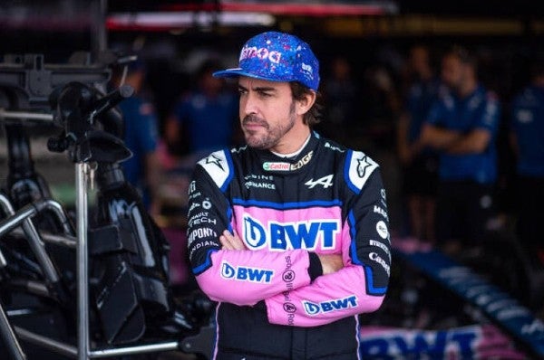 Fernando Alonso con Alpine en el GP de México