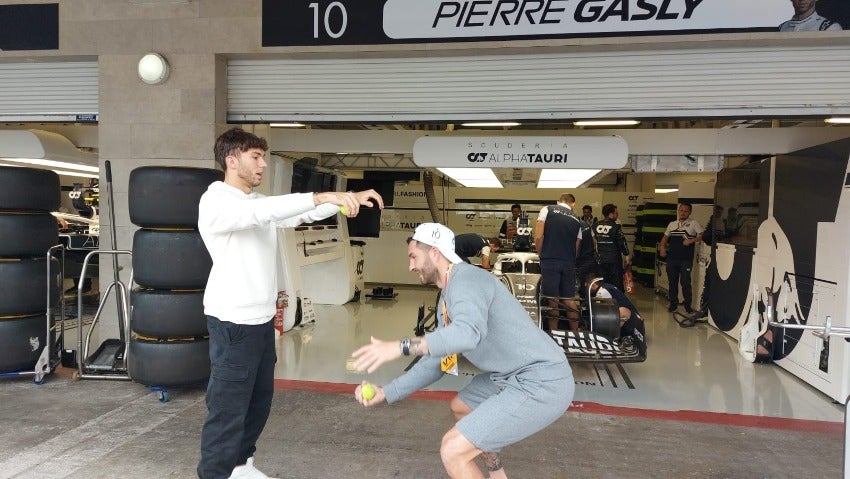 Gignac y Gasly en el GP de México