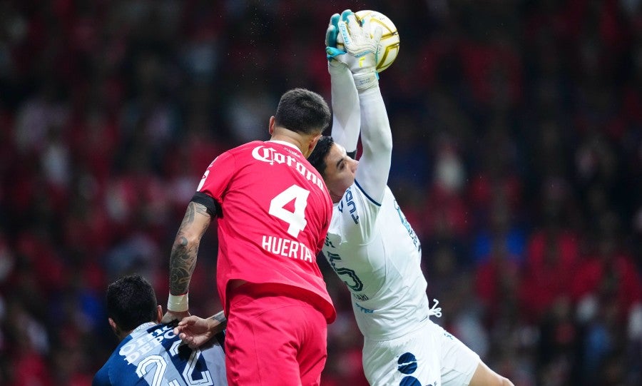 El arquero en la Final de Ida ante Toluca