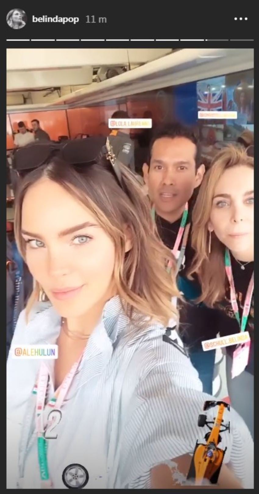 Belinda en el GP de México 2019