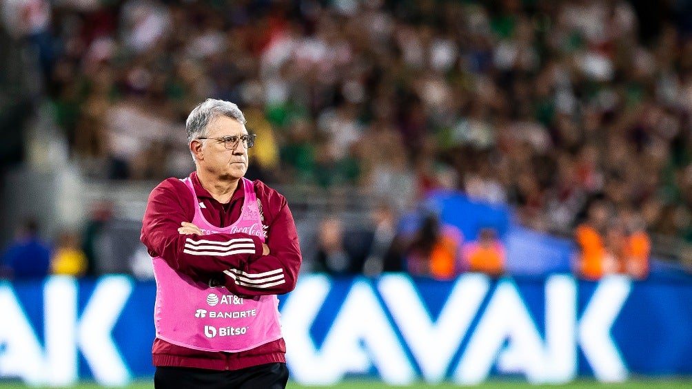 Tata Martino en un juego de la Selección de México