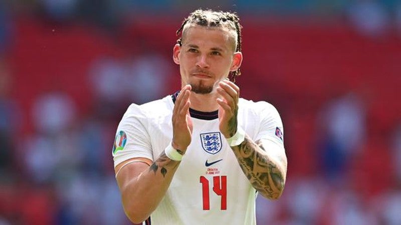 Kalvin Phillips durante un partido con Inglaterra