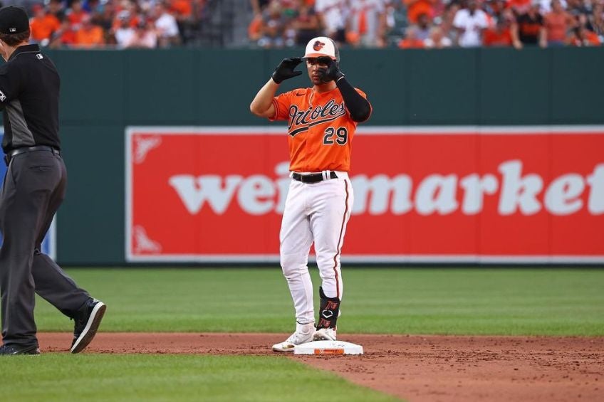 Ramón Urías durante un juego de los Orioles de Baltimore