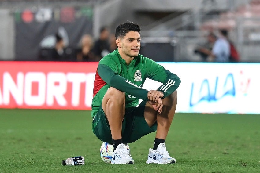 Jiménez en entrenamiento con el Tricolor