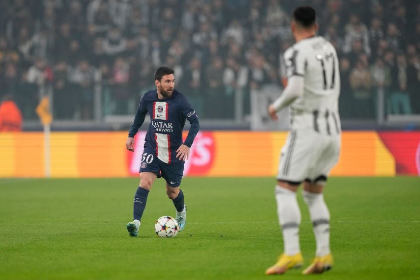 Lionel Messi durante un partido del PSG