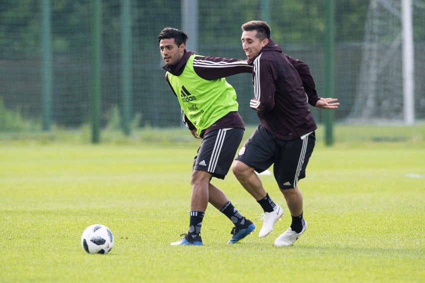 Vela y HH en entrenamiento con el Tricolor