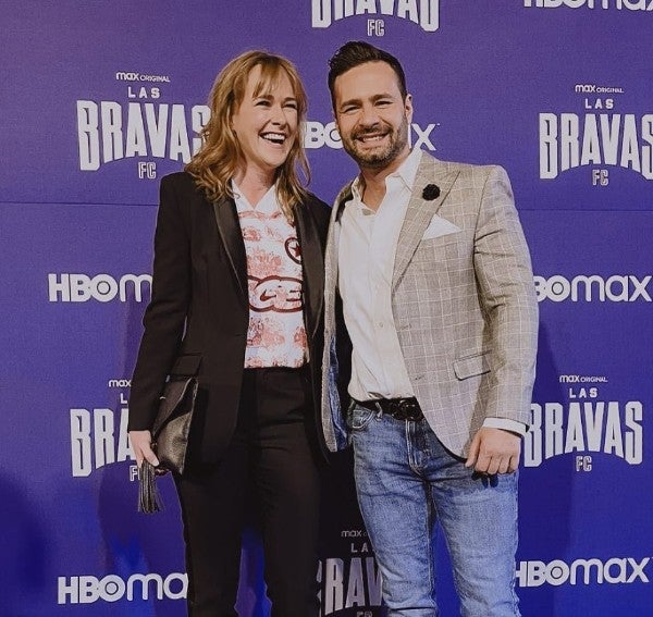 Marion Reimers junto a Ricardo Murguía