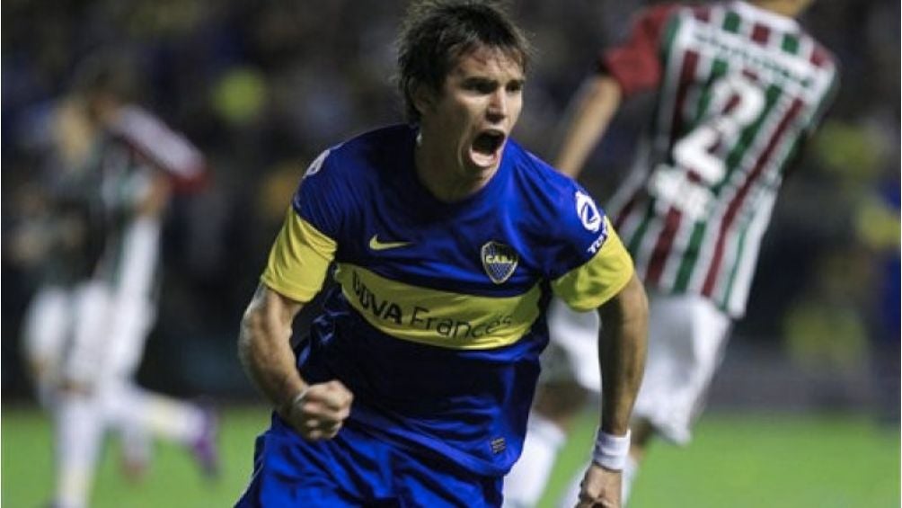 Mouche en su etapa con Boca Juniors