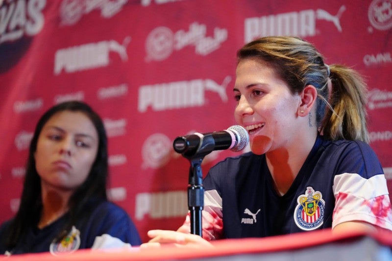 Alicia Cervantes en conferencia de prensa