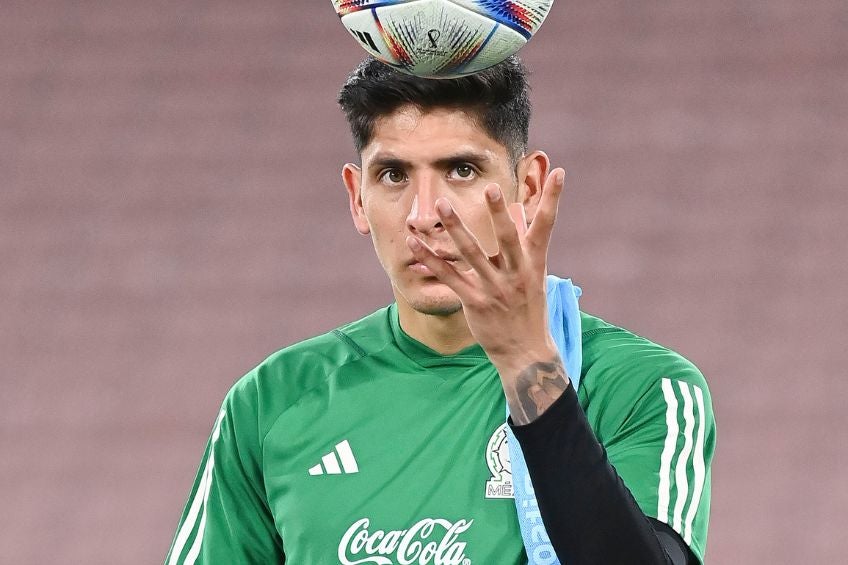 Edson Álvarez entrenando con la Selección Mexicana