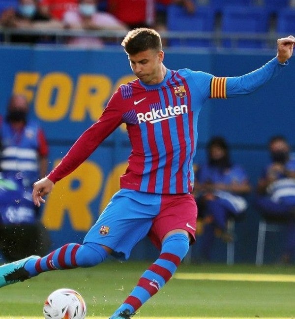 Gerard Piqué con el Barcelona