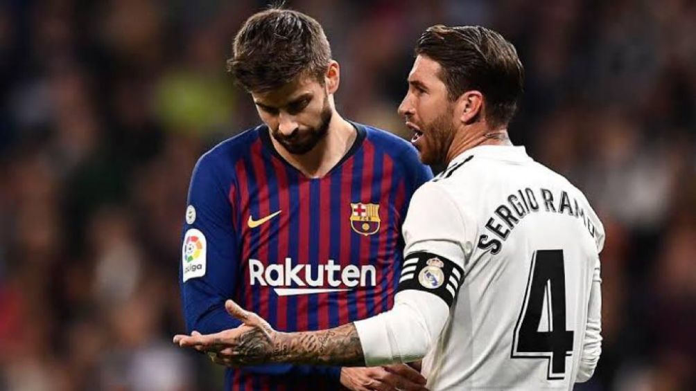 Ramos y Piqué en El Clásico 