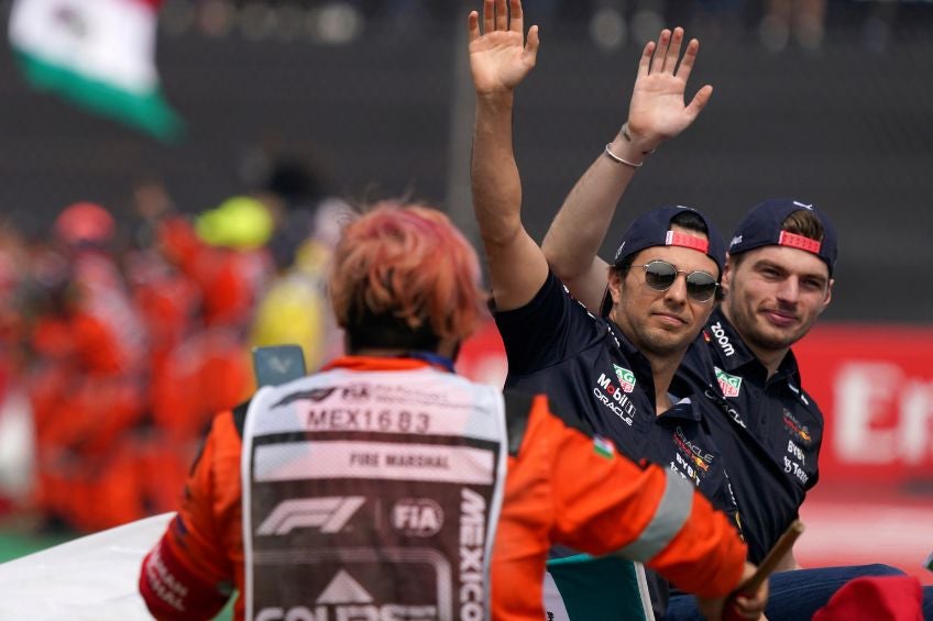 Checo Pérez y Max Verstappen previo al GP de México