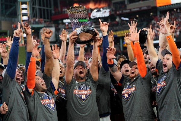 Astros de Houston celebran campeonato