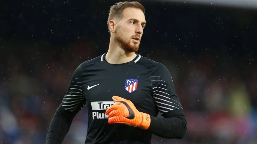 Jan Oblak en un partido del Atlético de Madrid