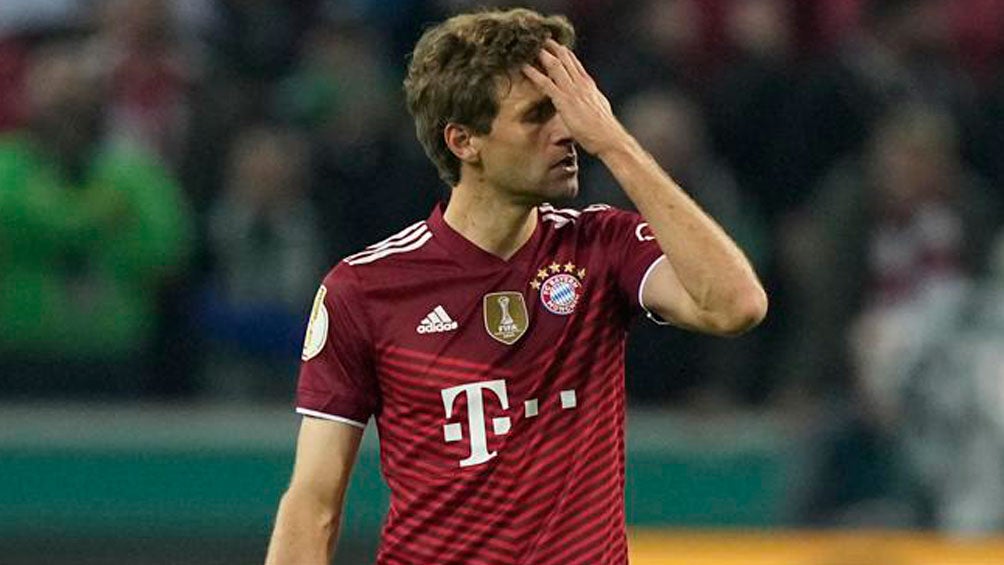 Müller, en acción con los Bávaros 