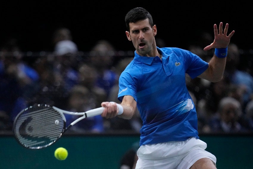 Novak Djokovic en el Masters de París