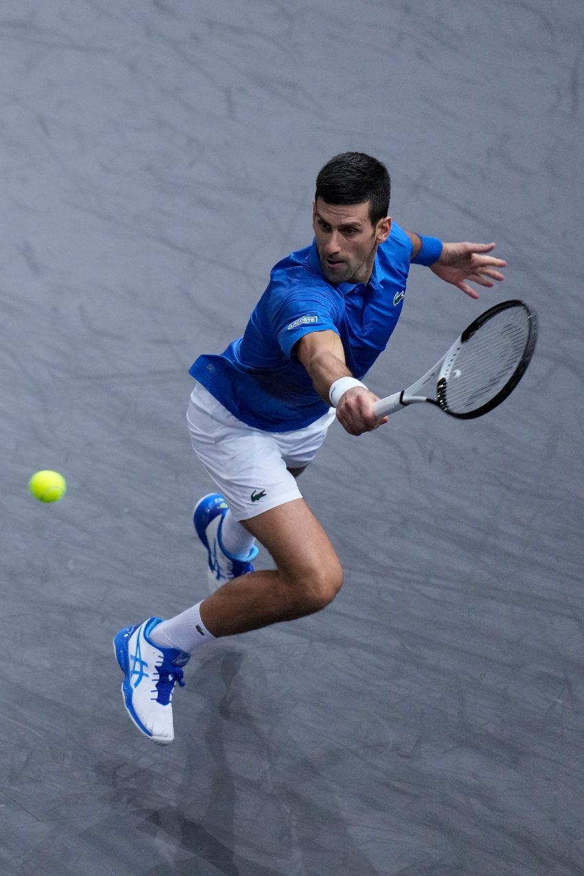 Novak Djokovic en el Masters de París