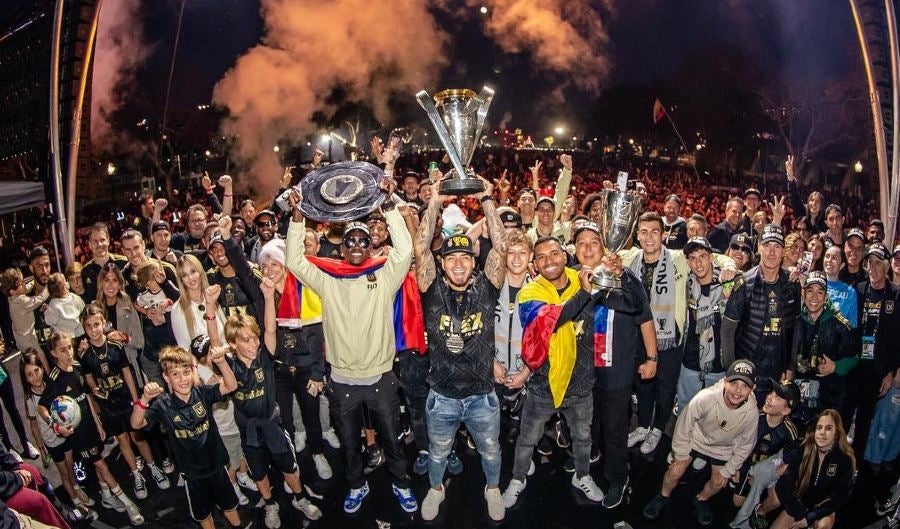 Jugadores del LAFC en celebración