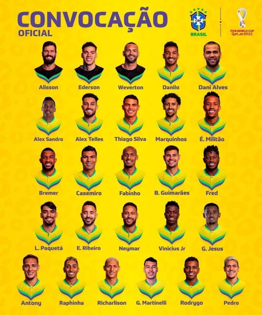 Los seleccionados de Brasil