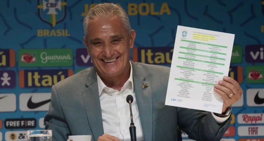 Tite con su lista de convocados