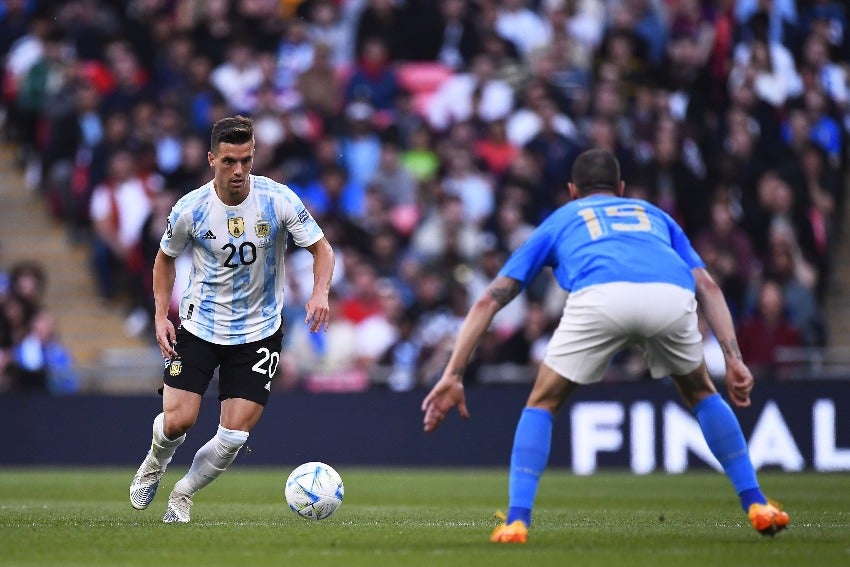 Lo Celso en un partido de Argentina