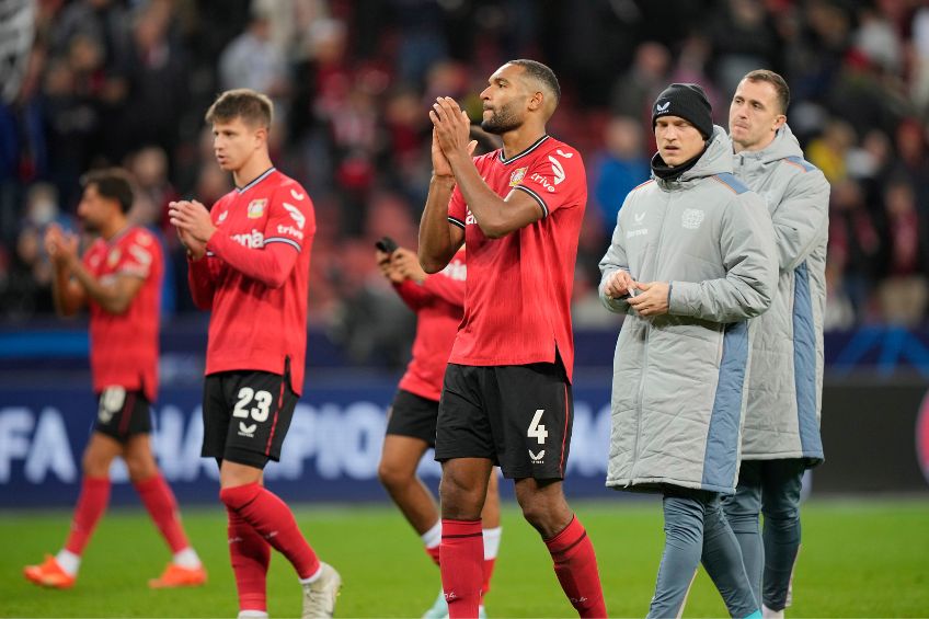 Jugadores del Bayer Leverkusen tras un partido