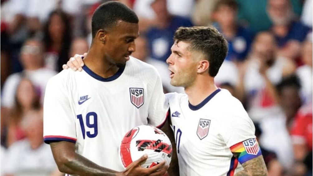 Pulisic con la selección estadounidense