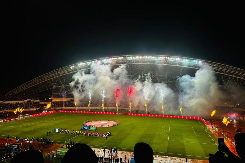 Estadio Nacional previo al partido de Costa Rica