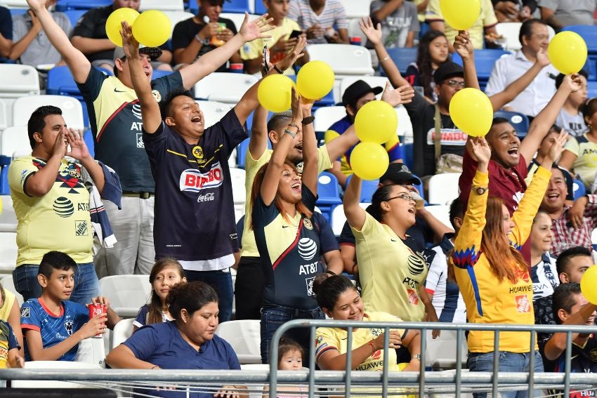 Afición de América en un partido 