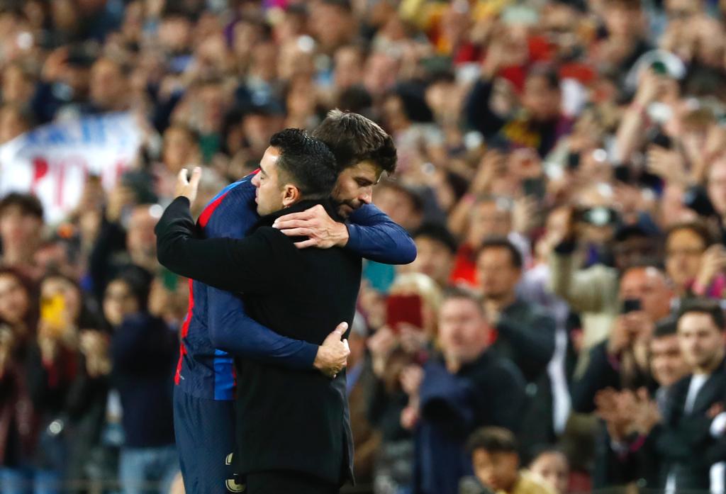 Piqué y Xavi 