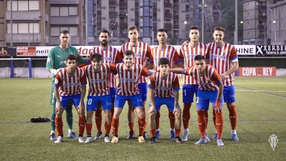 Jordan Carrillo fue titular en victoria del Sporting Gijón en Copa del Rey