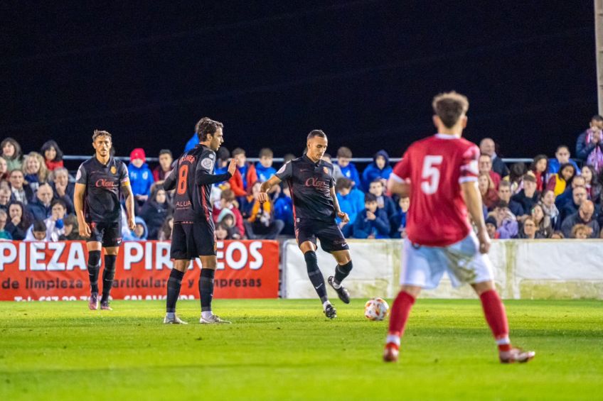 Jugadores del Mallorca durante un partido