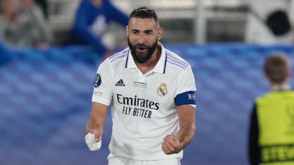 Karim celebra gol con Real Madrid