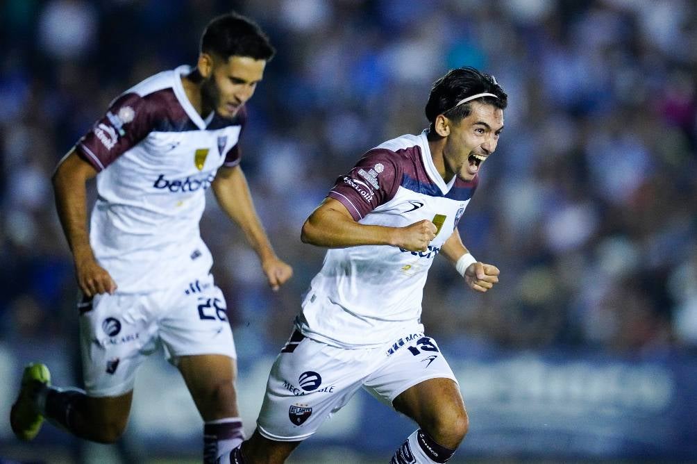 Atlante celebra el gol en la Final de la Liga de Expansión