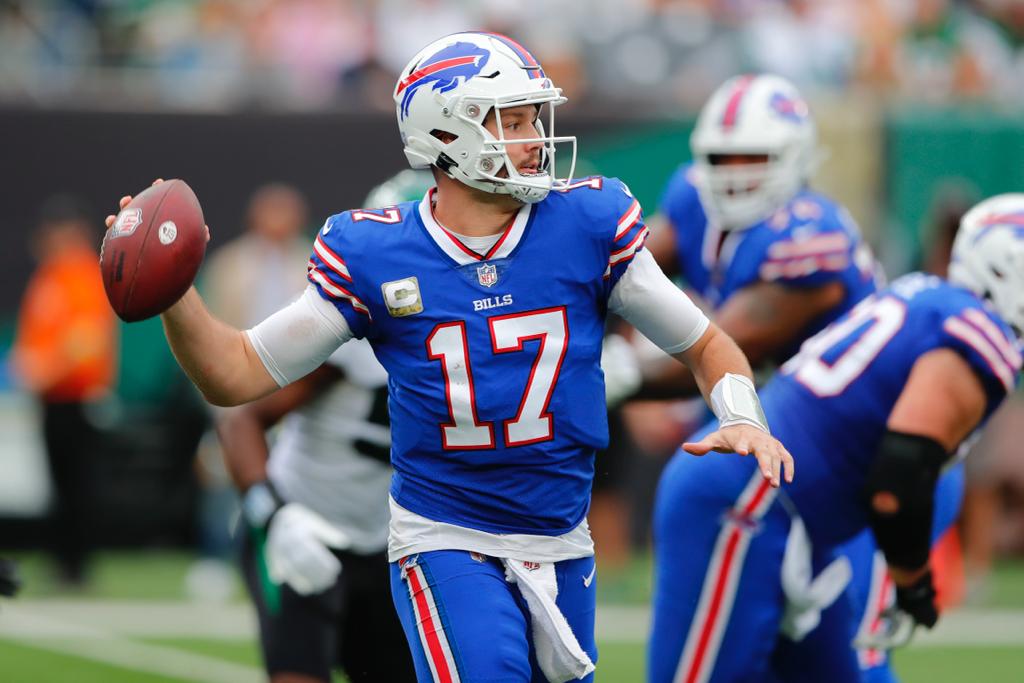 Allen jugando con los Bills