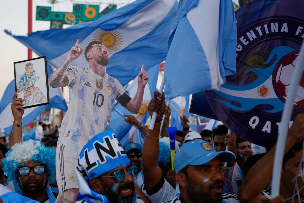 La afición argentina presente en Qatar 2022