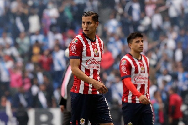 Jugadores de Chivas en lamento