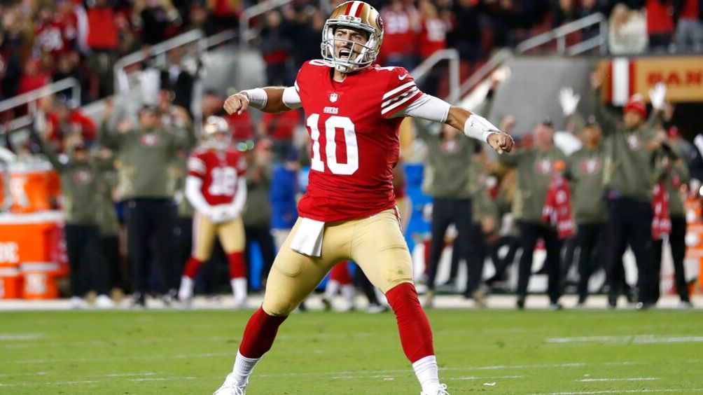 Jimmy G en victoria de los 49ers