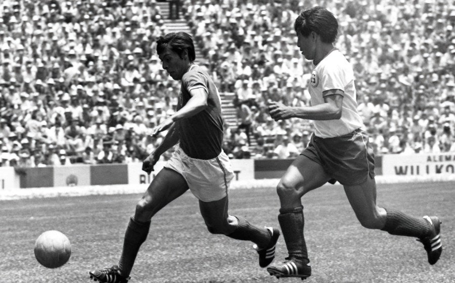 Partido de México contra El Salvador en 1970