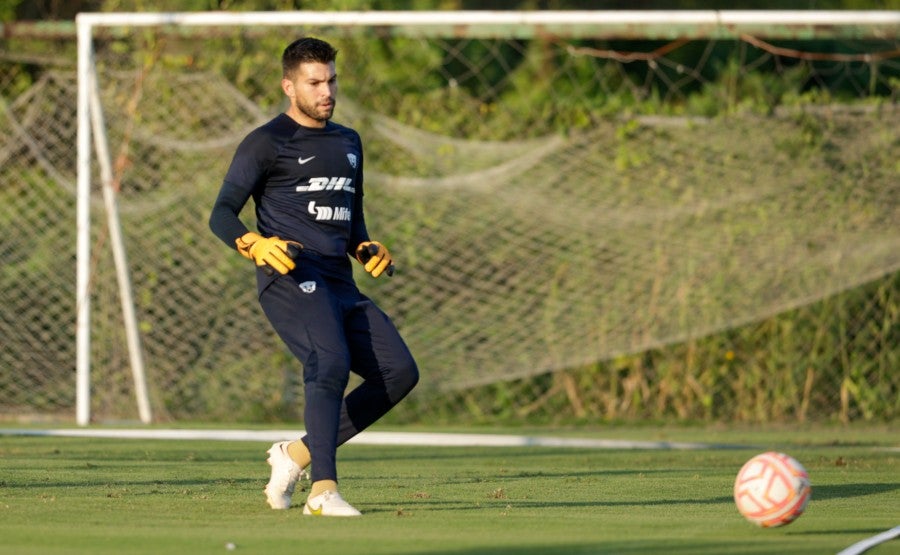 Julio González en entrenamiento