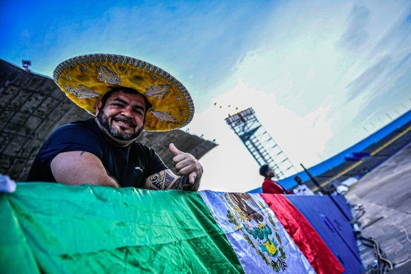 Afición de México durante partido