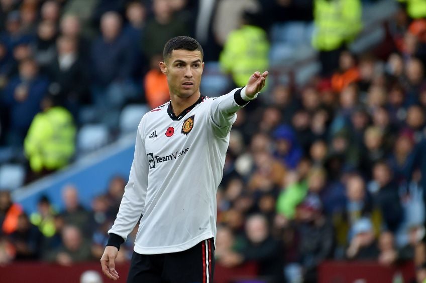 Cristiano Ronaldo jugando con el Manchester United