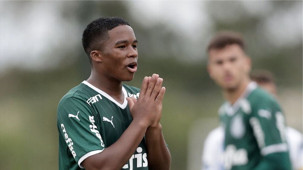 Endrick se lamenta una falla con Palmeiras