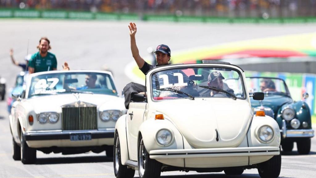 Checo en el GP de Brasil 