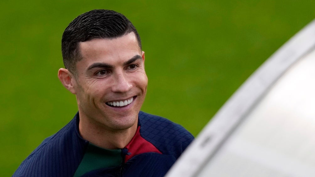 Cristiano Ronaldo en entrenamiento con Portugal