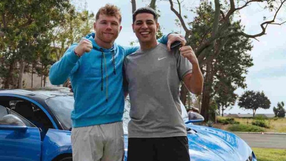 Canelo Álvarez y Eduin Caz juntos 