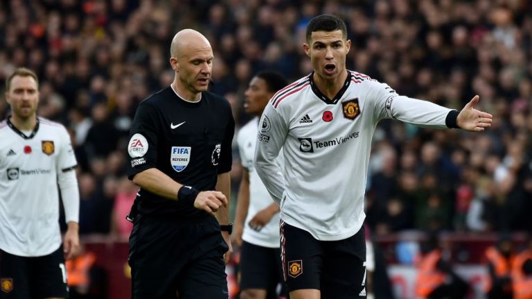 Cristiano Ronaldo durante un partido del Manchester United 