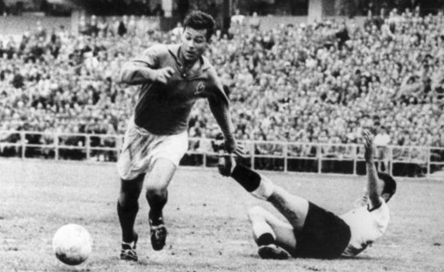 Just Fontaine con Francia en Suecia 58